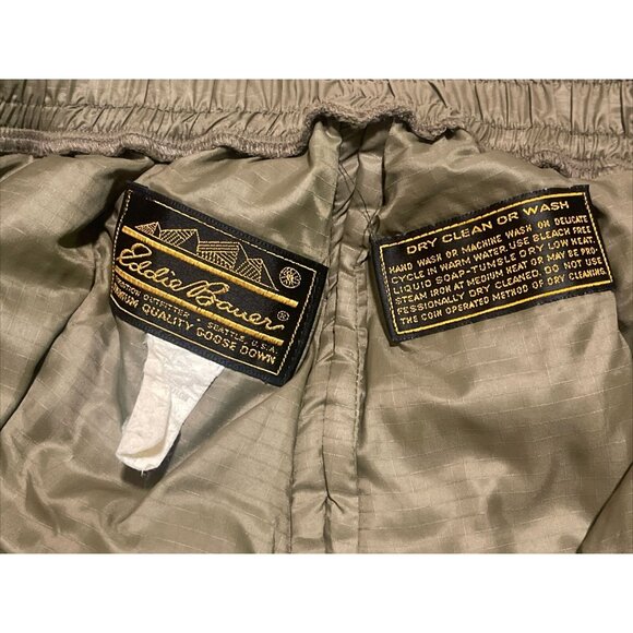Vintage 60s 70s Small Eddie Bauer Premium Goose Down Quilted Jacket Pants Suit - Picture 12 of 16